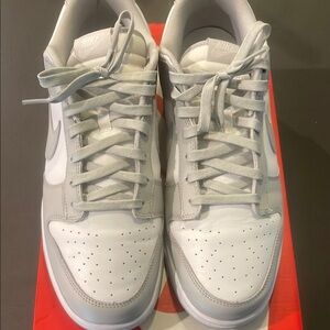 Nike White and Gray Sneakers Classic Design
